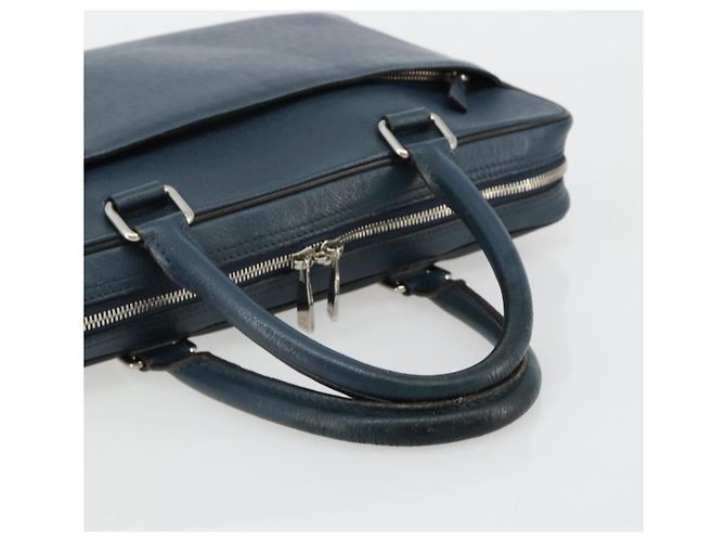 LOUIS VUITTON Taiga Porte Documents Business PDB Bag Blue M30645 LV Auth ka4533 - vista 7