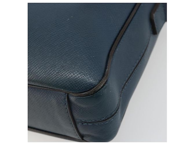 LOUIS VUITTON Taiga Porte Documents Business PDB Bag Blue M30645 LV Auth ka4533 - vista 9