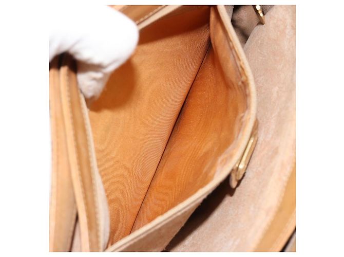 Borsa GUCCI Micro GG Supreme in PVC Beige Oro 000 46 4857 Auth 182375 D'oro - vista 11