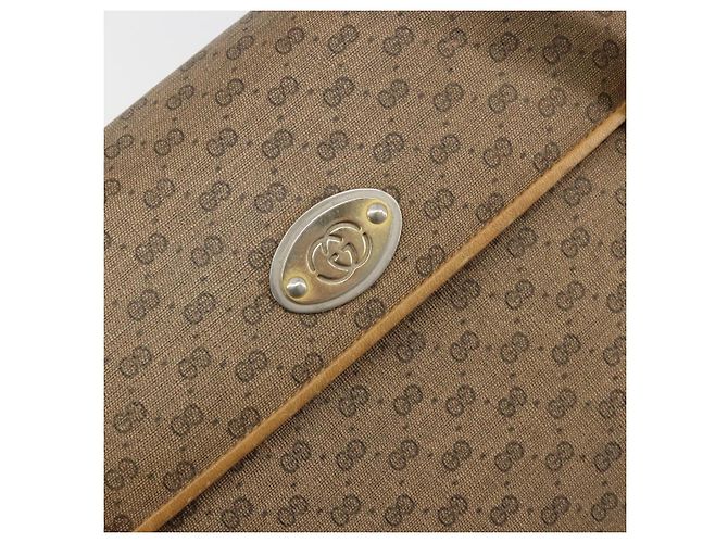 Borsa GUCCI Micro GG Supreme in PVC Beige Oro 000 46 4857 Auth 182375 D'oro - vista 17