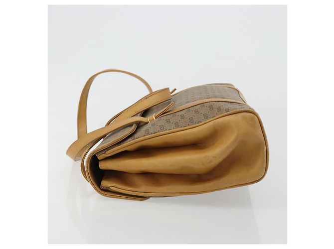 Borsa GUCCI Micro GG Supreme in PVC Beige Oro 000 46 4857 Auth 182375 D'oro - vista 4