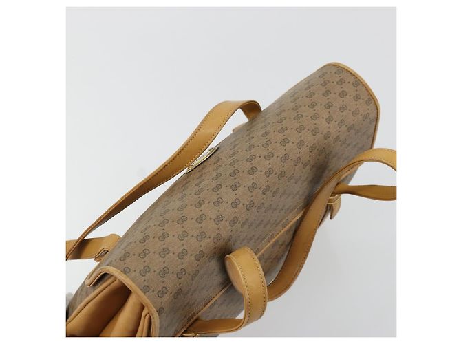 Borsa GUCCI Micro GG Supreme in PVC Beige Oro 000 46 4857 Auth 182375 D'oro - vista 6