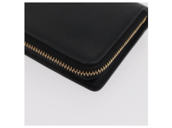 LOEWE Studio Ghibli Spirited Away Kaonashi Portafoglio in pelle Nero Auth 167359SM D'oro - vista 15