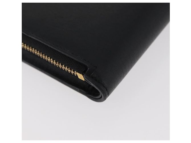 LOEWE Studio Ghibli Spirited Away Kaonashi Portafoglio in pelle Nero Auth 167359SM D'oro - vista 16