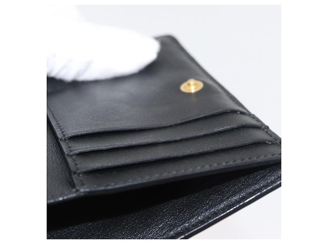 LOEWE Studio Ghibli Spirited Away Kaonashi Portafoglio in pelle Nero Auth 167359SM D'oro - vista 23