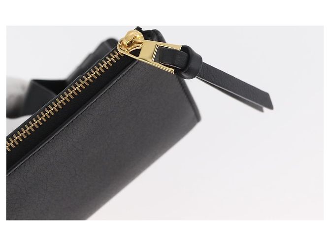 LOEWE Studio Ghibli Spirited Away Kaonashi Portafoglio in pelle Nero Auth 167359SM D'oro - vista 9
