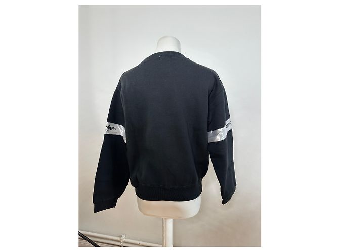 Felpa in misto cotone Vintage Courreges Nero M - vista 12