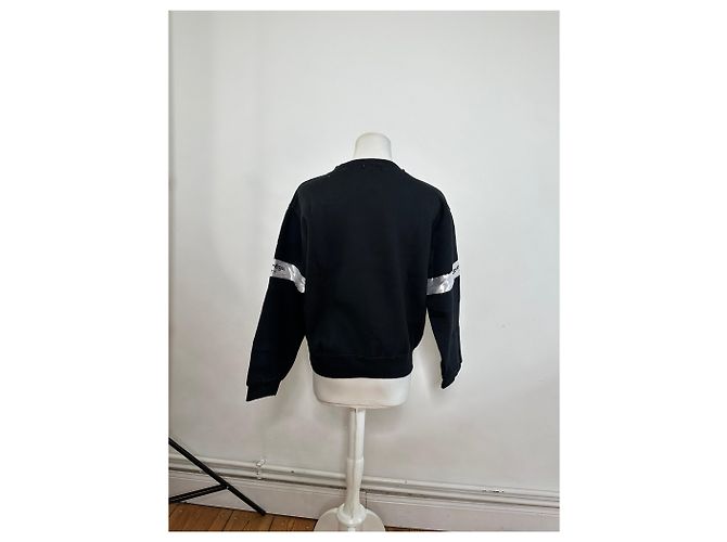 Felpa in misto cotone Vintage Courreges Nero M - vista 3