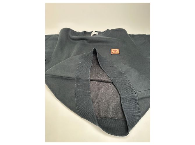 Felpa in misto cotone Vintage Courreges Nero M - vista 8