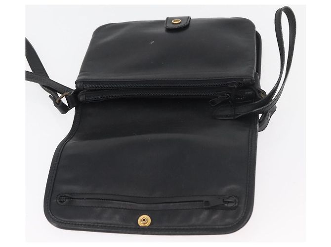 Borsa a Spalla LOEWE Anagram in Pelle Nera e Oro Auth 182440 Nero D'oro - vista 10