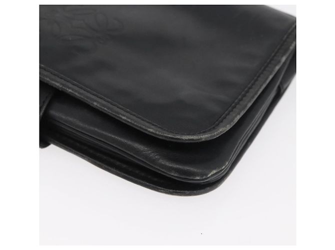 Borsa a Spalla LOEWE Anagram in Pelle Nera e Oro Auth 182440 Nero D'oro - vista 15