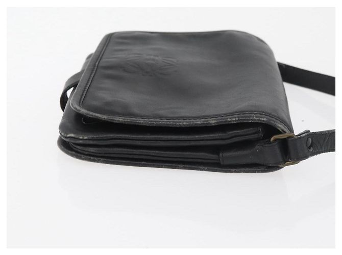 Borsa a Spalla LOEWE Anagram in Pelle Nera e Oro Auth 182440 Nero D'oro - vista 3