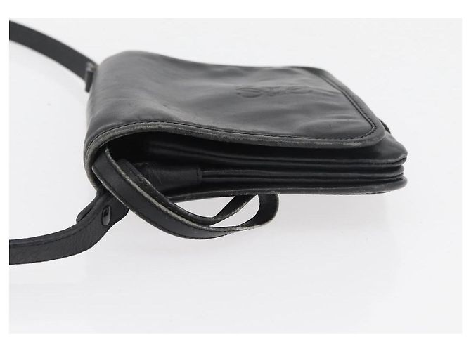 Borsa a Spalla LOEWE Anagram in Pelle Nera e Oro Auth 182440 Nero D'oro - vista 4