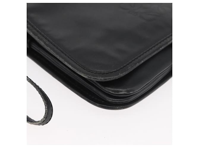 Borsa a Spalla LOEWE Anagram in Pelle Nera e Oro Auth 182440 Nero D'oro - vista 8