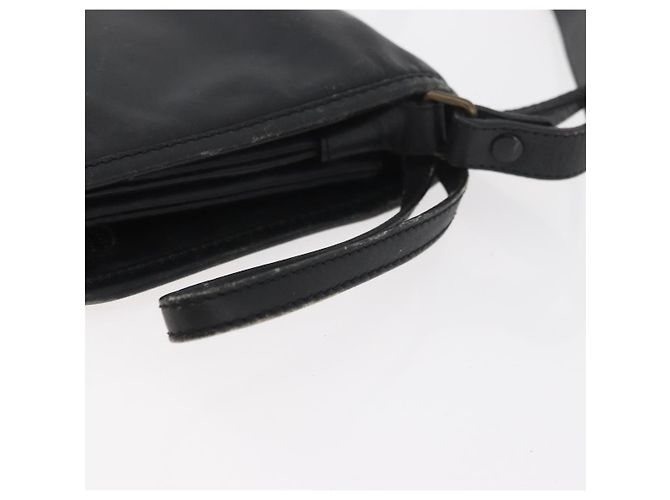 Borsa a Spalla LOEWE Anagram in Pelle Nera e Oro Auth 182440 Nero D'oro - vista 9
