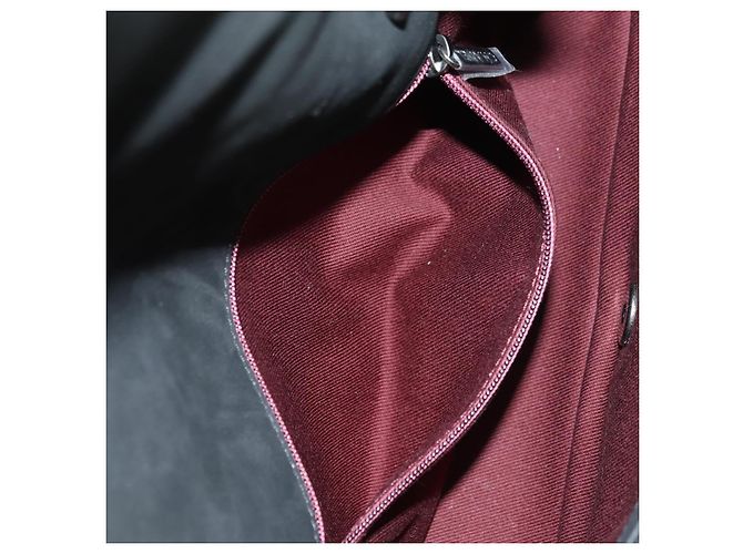Borsa a tracolla con catena CHANEL Cosmos Line in pelle di agnello nera e argento CC Auth 181582SM Nero - vista 28