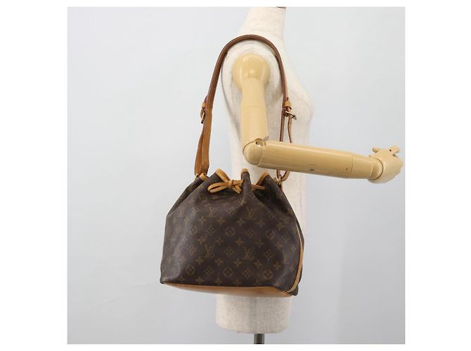 LOUIS VUITTON Borsa a Spalla Monogram Petit Noe M42226 LV Auth am11684 Monogramma - vista 19