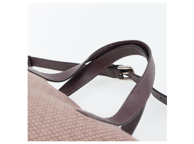 PRADA Handtasche Canvas 2way Rot Silber Auth 182354 - Ansicht 14