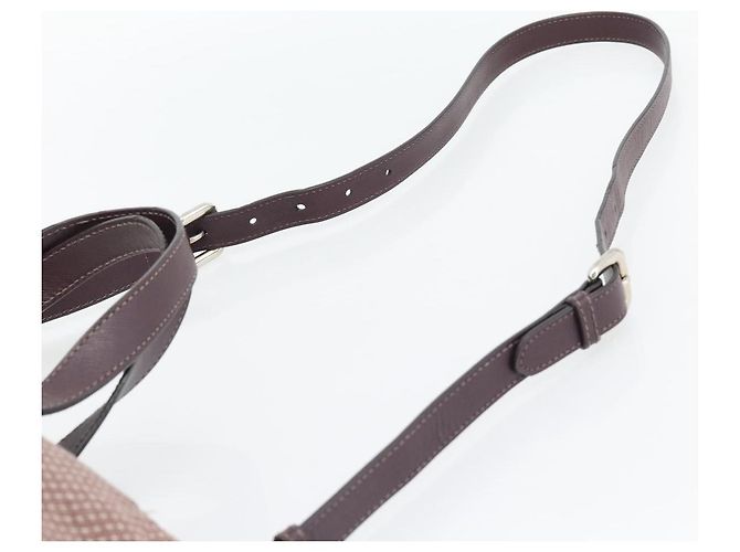 PRADA Handtasche Canvas 2way Rot Silber Auth 182354 - Ansicht 15