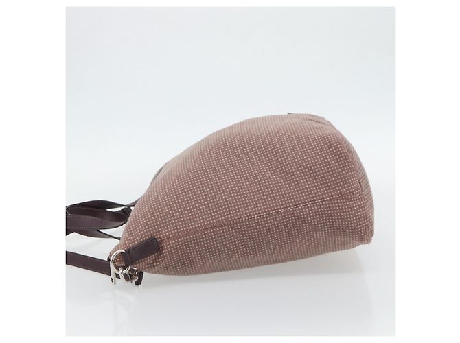 PRADA Handtasche Canvas 2way Rot Silber Auth 182354 - Ansicht 3