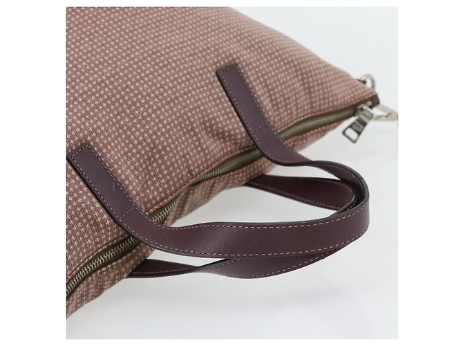 PRADA Handtasche Canvas 2way Rot Silber Auth 182354 - Ansicht 7