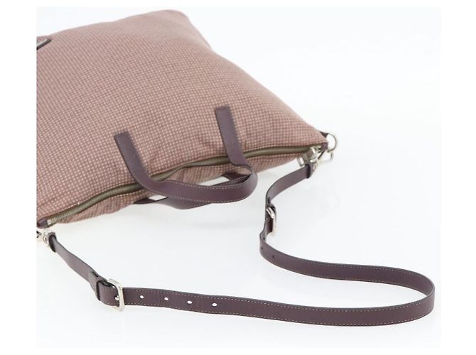 PRADA Handtasche Canvas 2way Rot Silber Auth 182354 - Ansicht 8