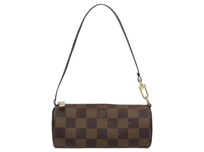 LOUIS VUITTON Damier Ebene Papillon Pouch LV Auth 179784 - vista 13