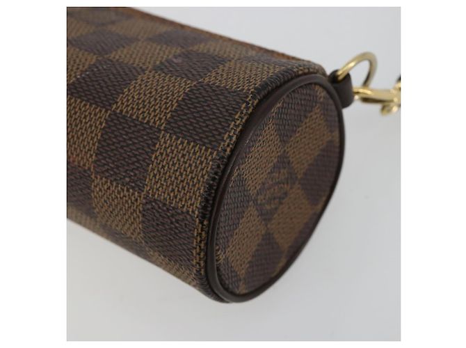 LOUIS VUITTON Damier Ebene Papillon Pouch LV Auth 179784 - vista 14
