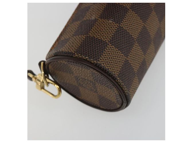 LOUIS VUITTON Damier Ebene Papillon Pouch LV Auth 179784 - vista 17