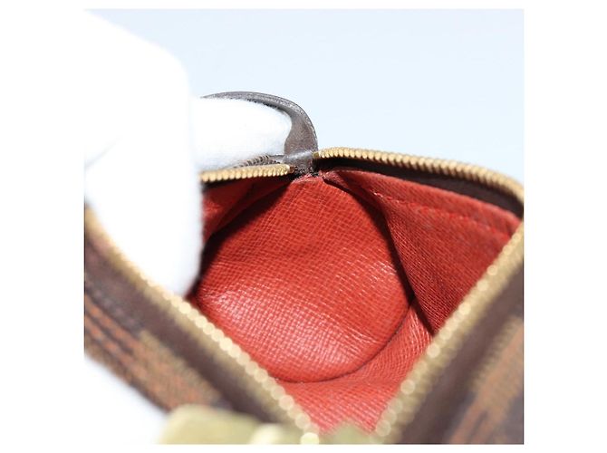 LOUIS VUITTON Damier Ebene Papillon Pouch LV Auth 179784 - vista 18