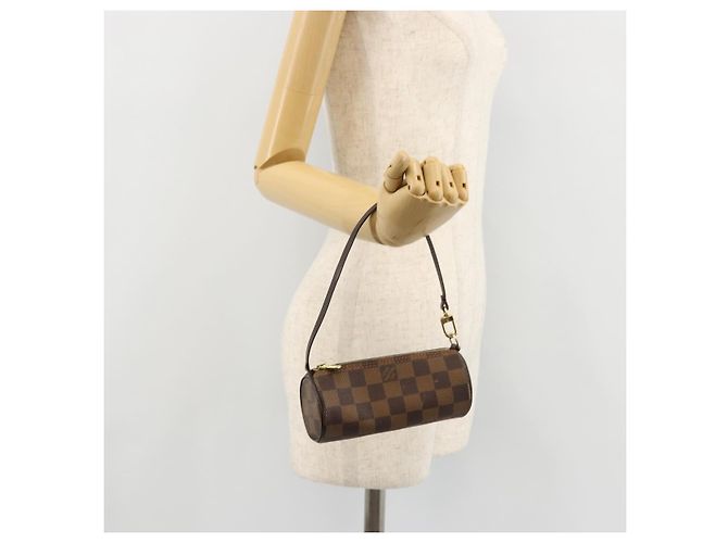 LOUIS VUITTON Damier Ebene Papillon Pouch LV Auth 179784 - vista 19
