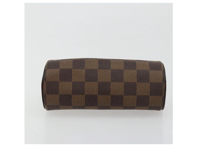 LOUIS VUITTON Damier Ebene Papillon Pouch LV Auth 179784 - vista 5