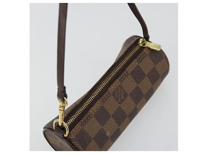 LOUIS VUITTON Damier Ebene Papillon Pouch LV Auth 179784 - vista 6