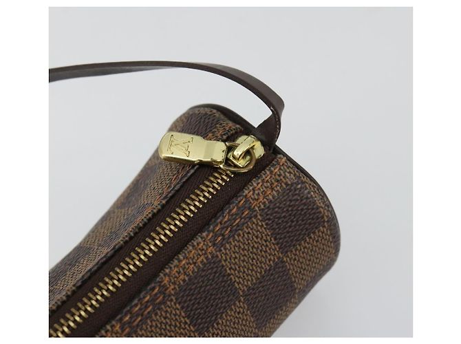 LOUIS VUITTON Damier Ebene Papillon Pouch LV Auth 179784 - vista 9