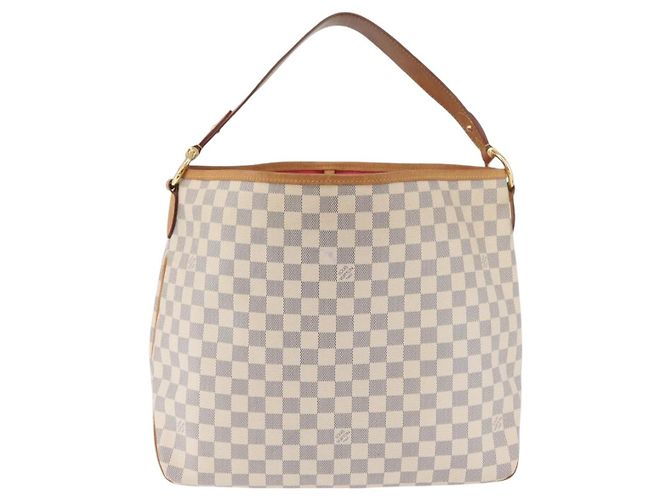LOUIS VUITTON Borsa a Spalla Damier Azur Delightful MM N41448 LV Auth 181916A - vista 13