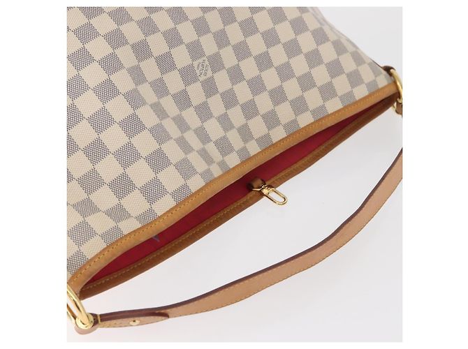 LOUIS VUITTON Borsa a Spalla Damier Azur Delightful MM N41448 LV Auth 181916A - vista 7