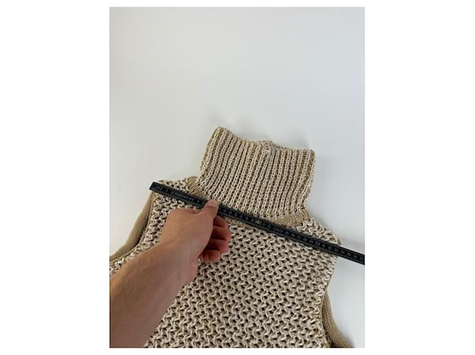 Vintage MCM Strickweste Creme Beige M - Ansicht 10