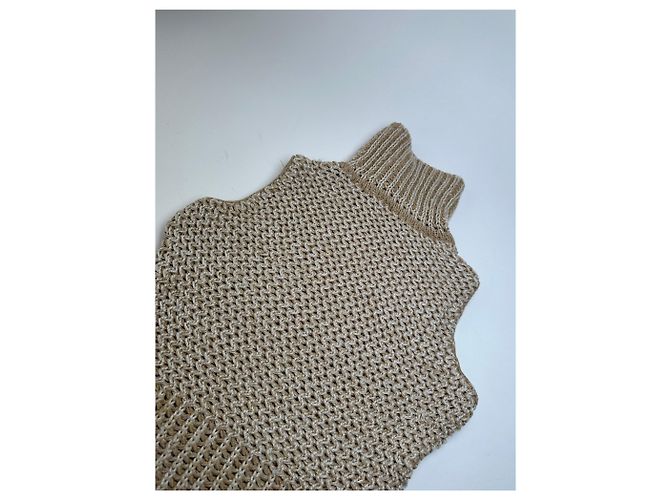 Vintage MCM Strickweste Creme Beige M - Ansicht 12