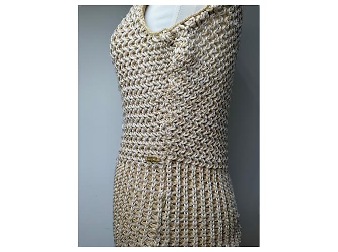 Vintage MCM Strickweste Creme Beige M - Ansicht 14