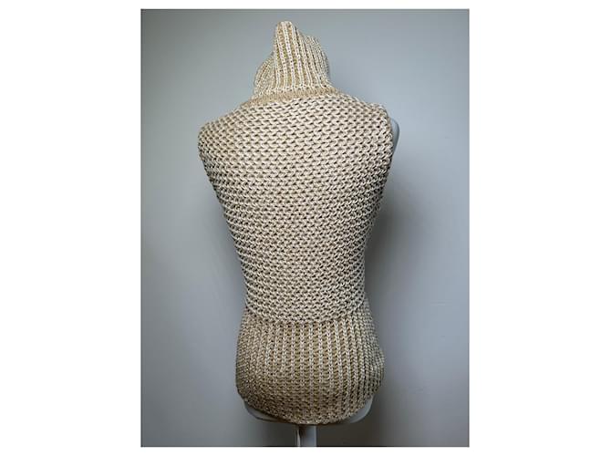 Vintage MCM Strickweste Creme Beige M - Ansicht 15