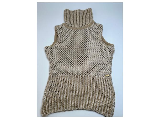 Vintage MCM Strickweste Creme Beige M - Ansicht 5