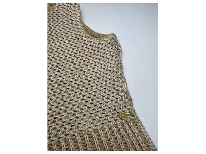 Vintage MCM Strickweste Creme Beige M - Ansicht 6