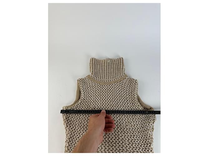 Vintage MCM Strickweste Creme Beige M - Ansicht 9