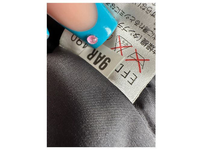 Vintage Courreges Karo-Blazer / Zweiteiler Schwarz Weiß M - Ansicht 10