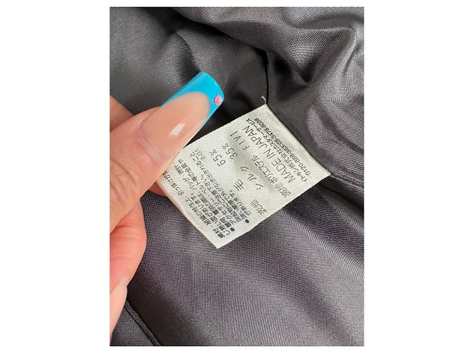 Vintage Courreges Karo-Blazer / Zweiteiler Schwarz Weiß M - Ansicht 9