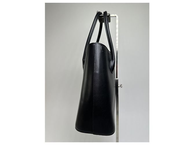 Tote in pelle strutturata vintage Issey Miyake nero - vista 8