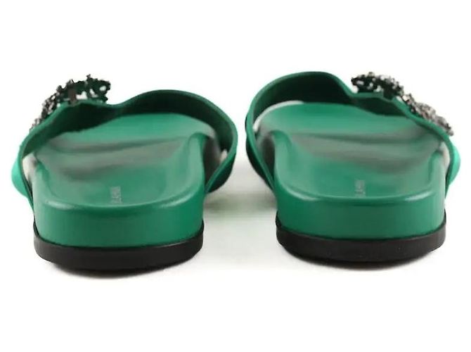 Manolo Blahnik Grüne Mules - Ansicht 2