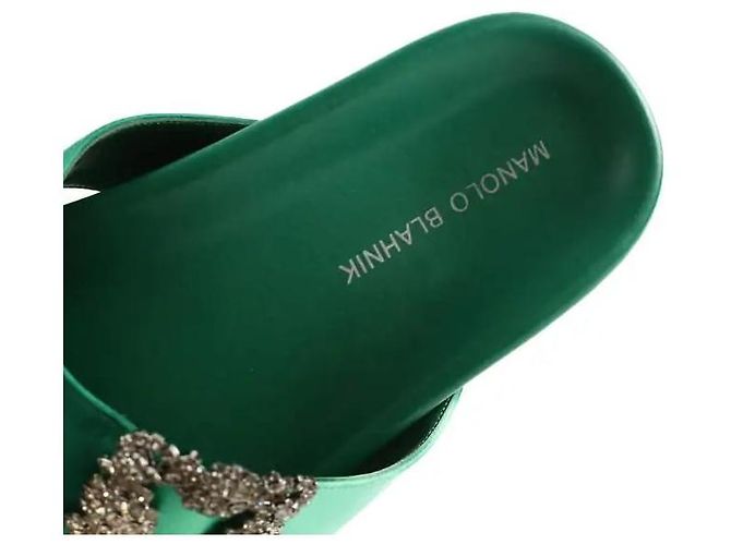 Manolo Blahnik Grüne Mules - Ansicht 4
