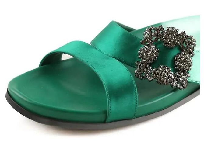 Manolo Blahnik Grüne Mules - Ansicht 5
