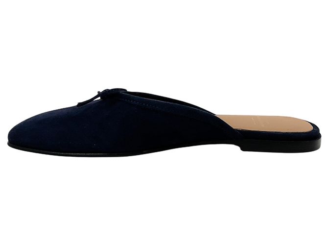 Autre Marque Mules Joy in scamosciato blu navy Ann Mashburn - vista 3